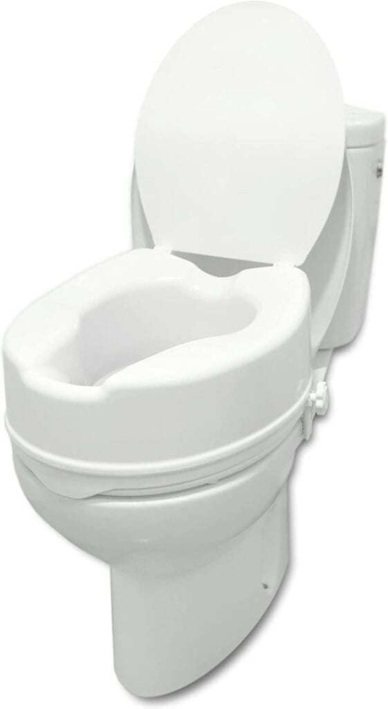 Elevador wc con tapa Elevador WC Adulto con Tapa (15 cm de altura), Alzador WC Adulto, Asiento Elevador WC Universal, Adaptador WC para Mayores y Minusválidos
